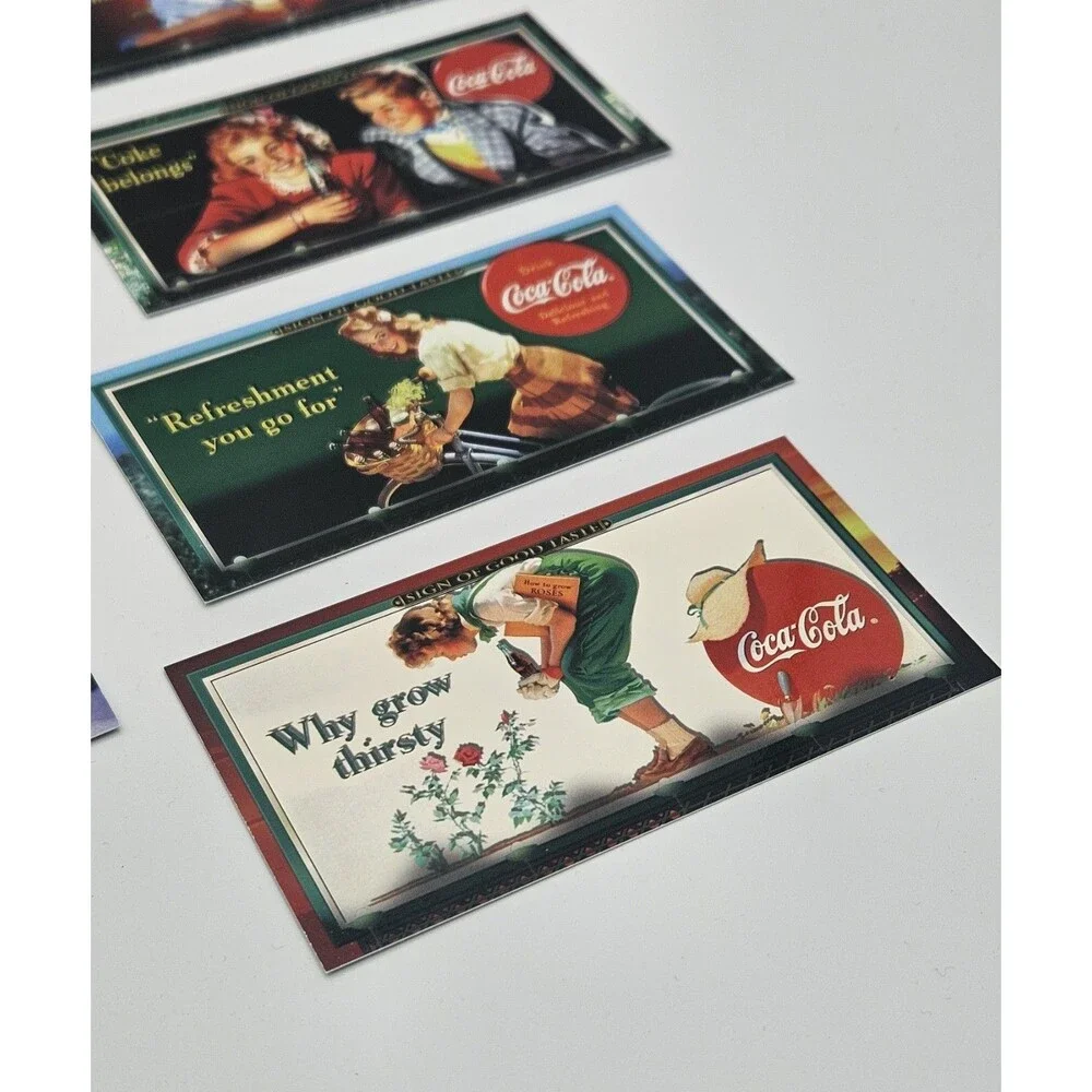 Coca-Cola Sign of Good Taste 1996 Non-Sport Trading Card Lot 8 Vintage